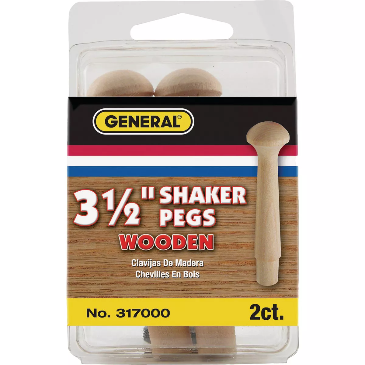 General Tools 3-1/2 In. L Hardwood Shaker Peg (2-Count) - photo 2