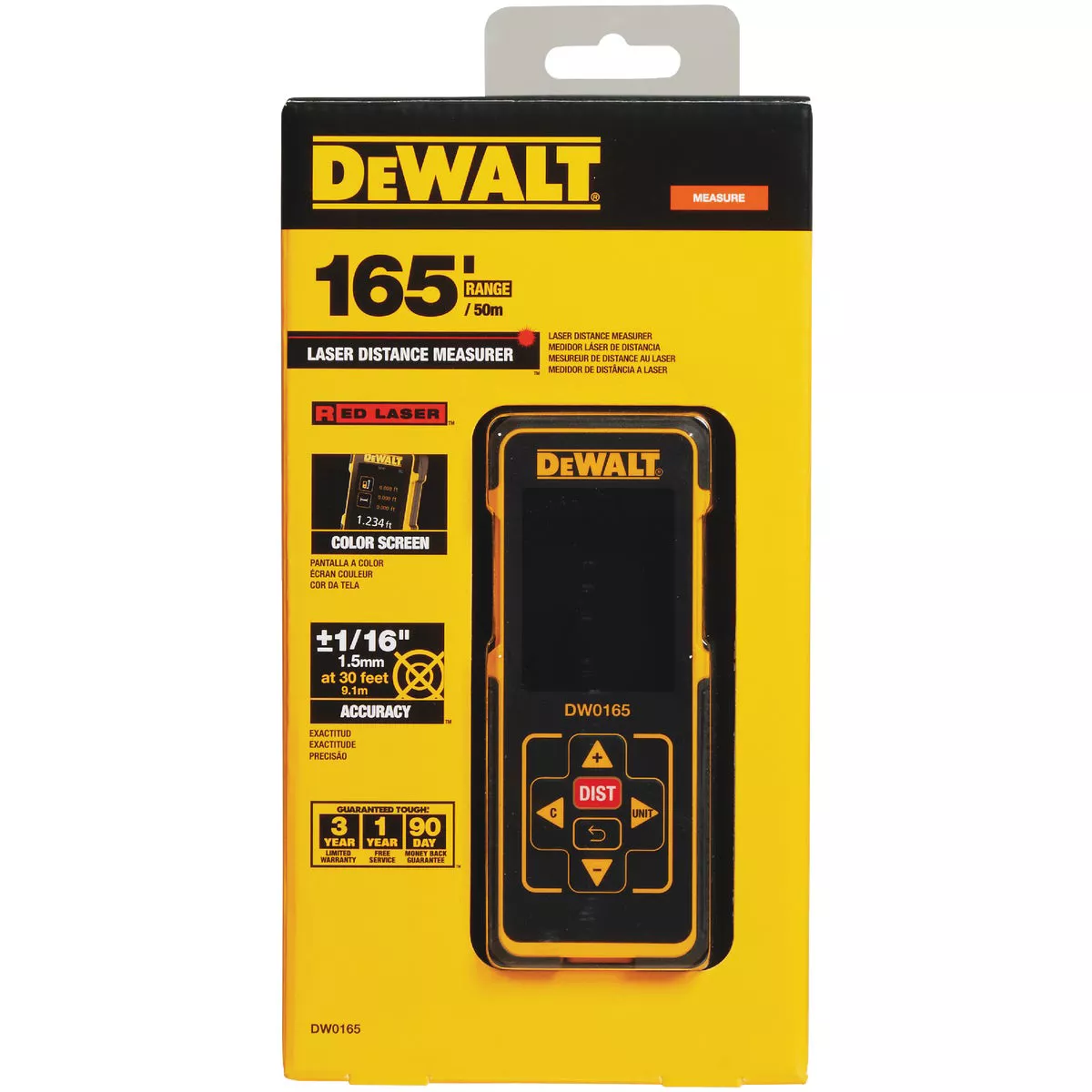 DEWALT 165 Ft. Color Screen Laser Distance Measurer - photo 2