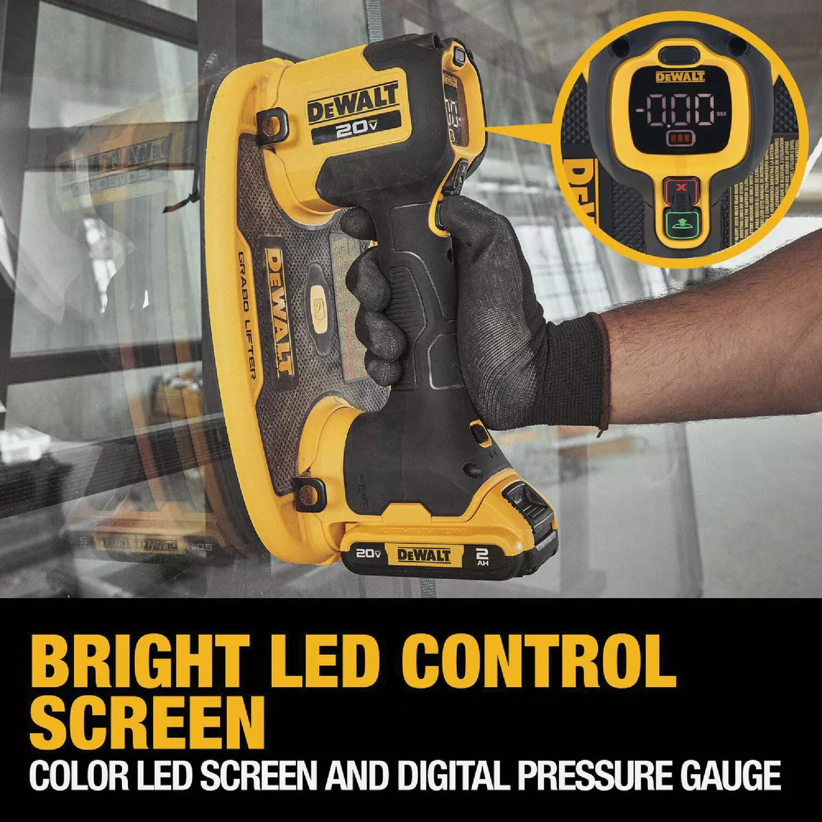 DEWALT 20V MAX Cordless GRABO Vacuum Lifter Kit with (1) 2.0 Ah Battery & Charger - photo 6
