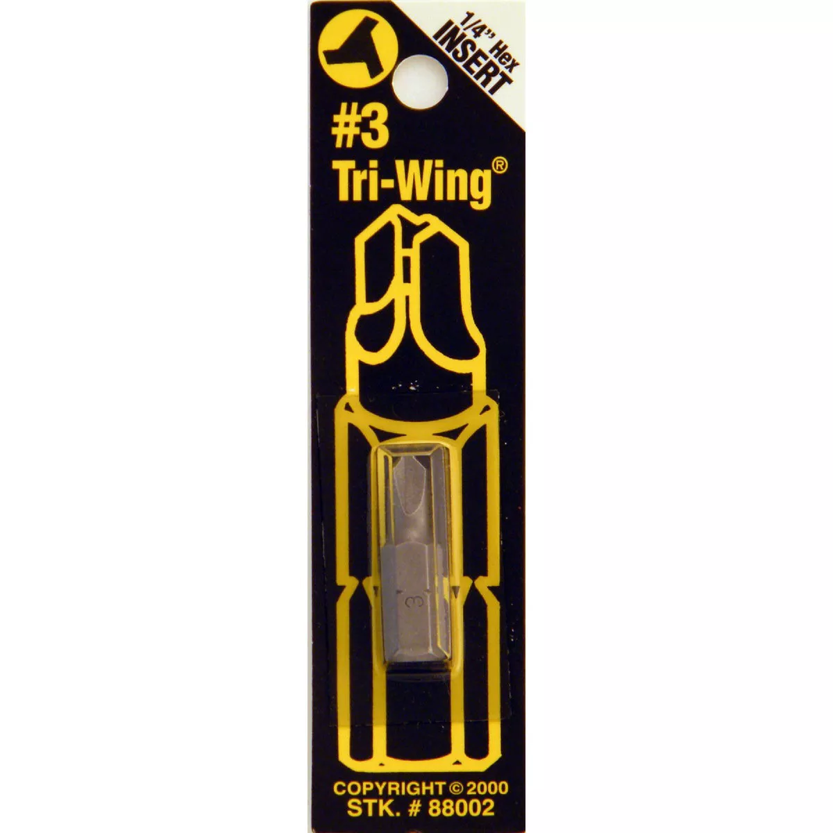 Best Way Tools #3 Tri Wing Security 1 In. 1/4 In. Hex Screwdriver Bit