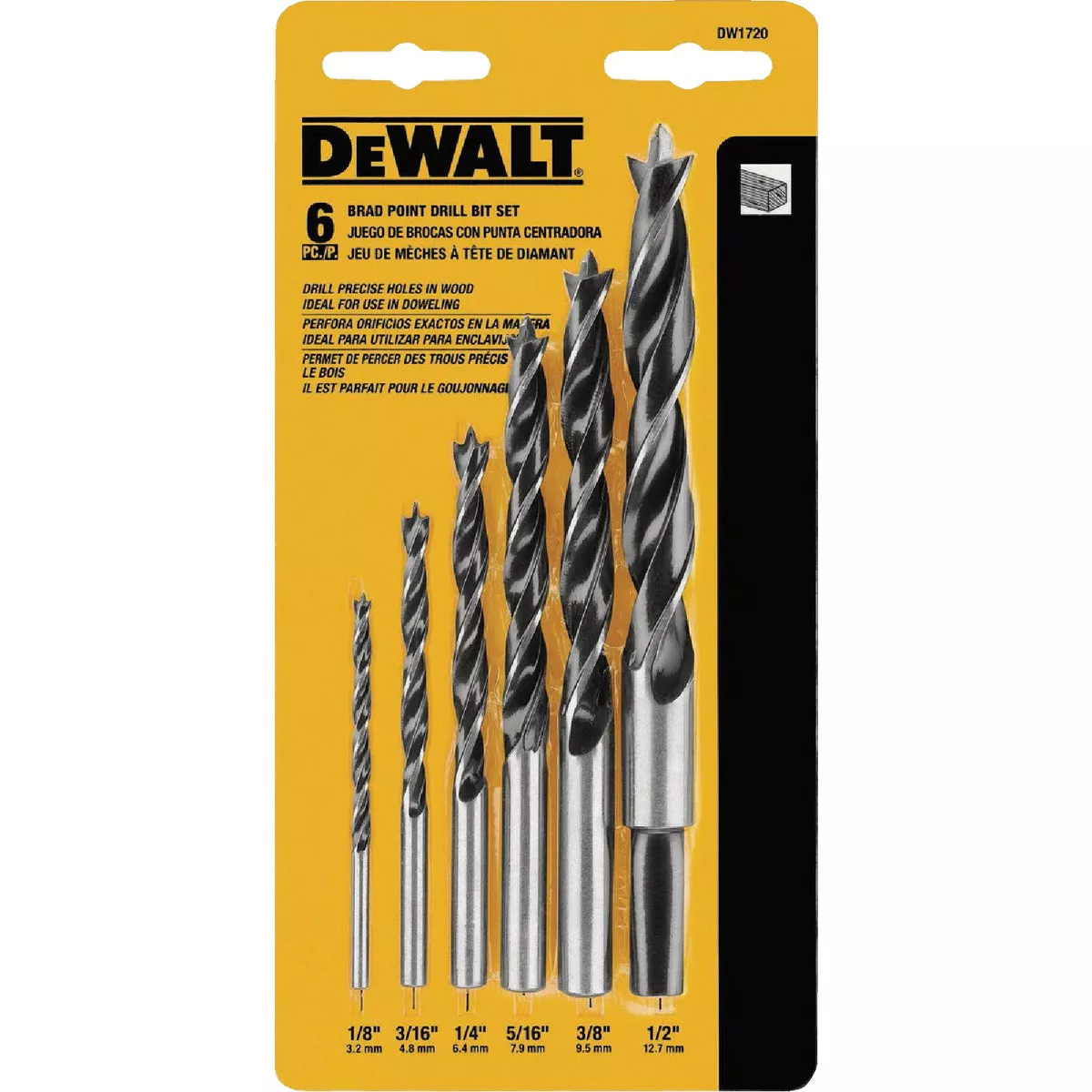 DEWALT Brad Point Drill Bit Set (6-Piece) - photo 2