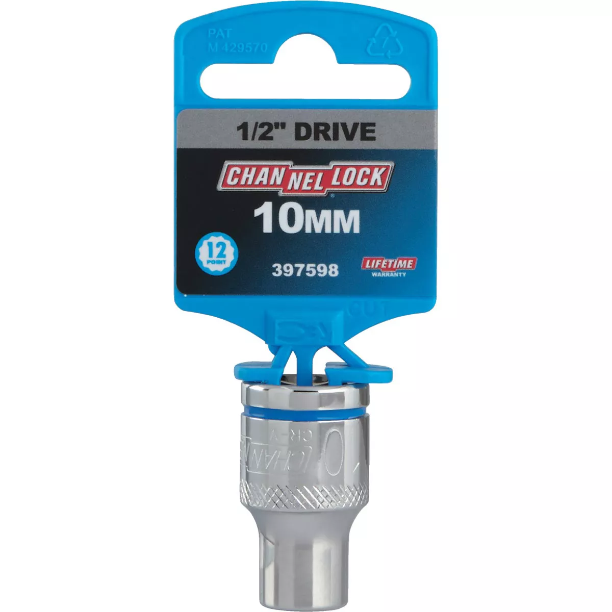 Channellock 1/2 In. Drive 10 mm 12-Point Shallow Metric Socket - photo 2