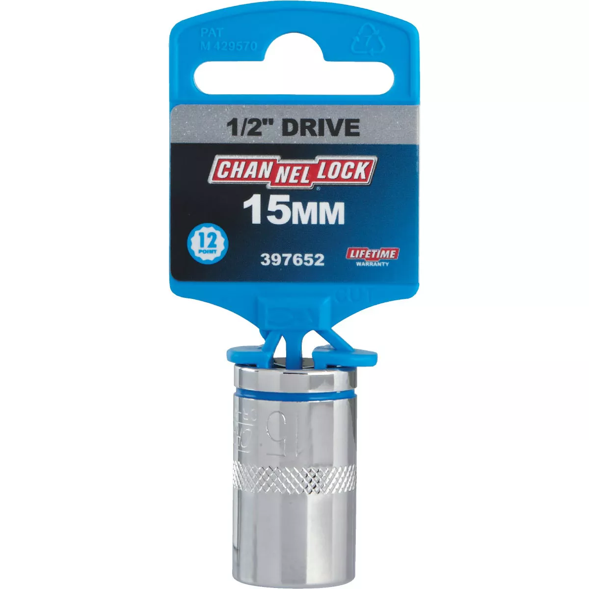 Channellock 1/2 In. Drive 15 mm 12-Point Shallow Metric Socket - photo 2