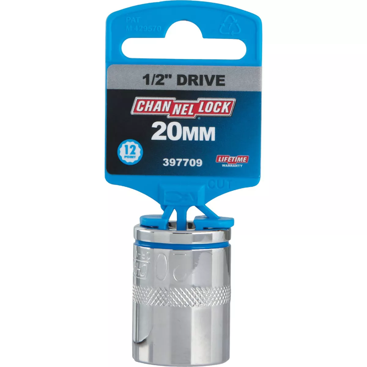 Channellock 1/2 In. Drive 20 mm 12-Point Shallow Metric Socket - photo 2