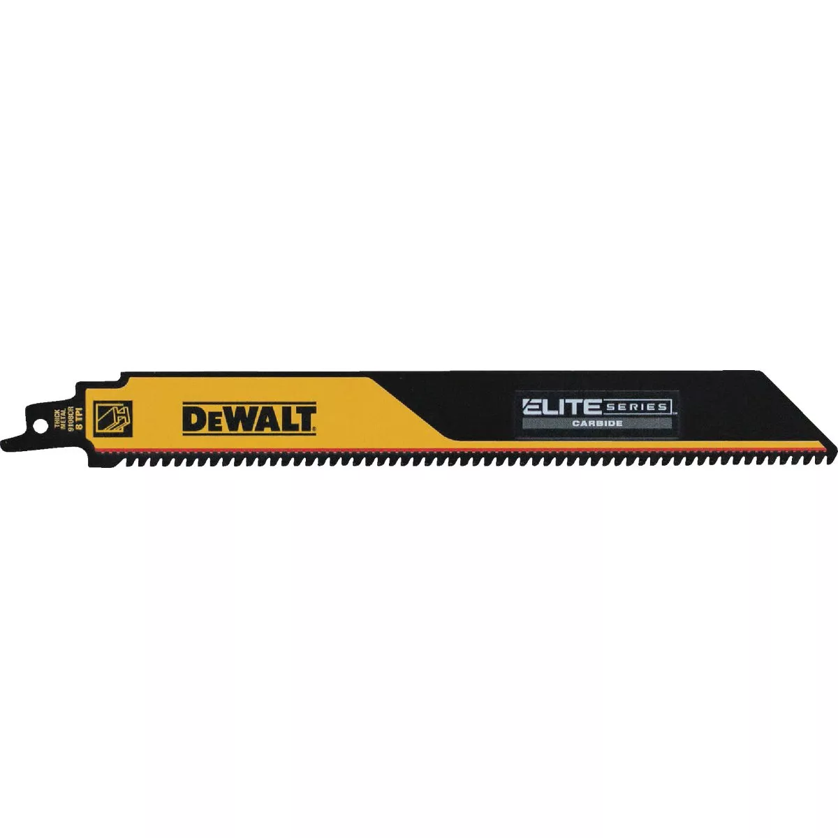 DEWALT Elite Series 9 In. 8 TPI Carbide Metal Reciprocating Saw Blade