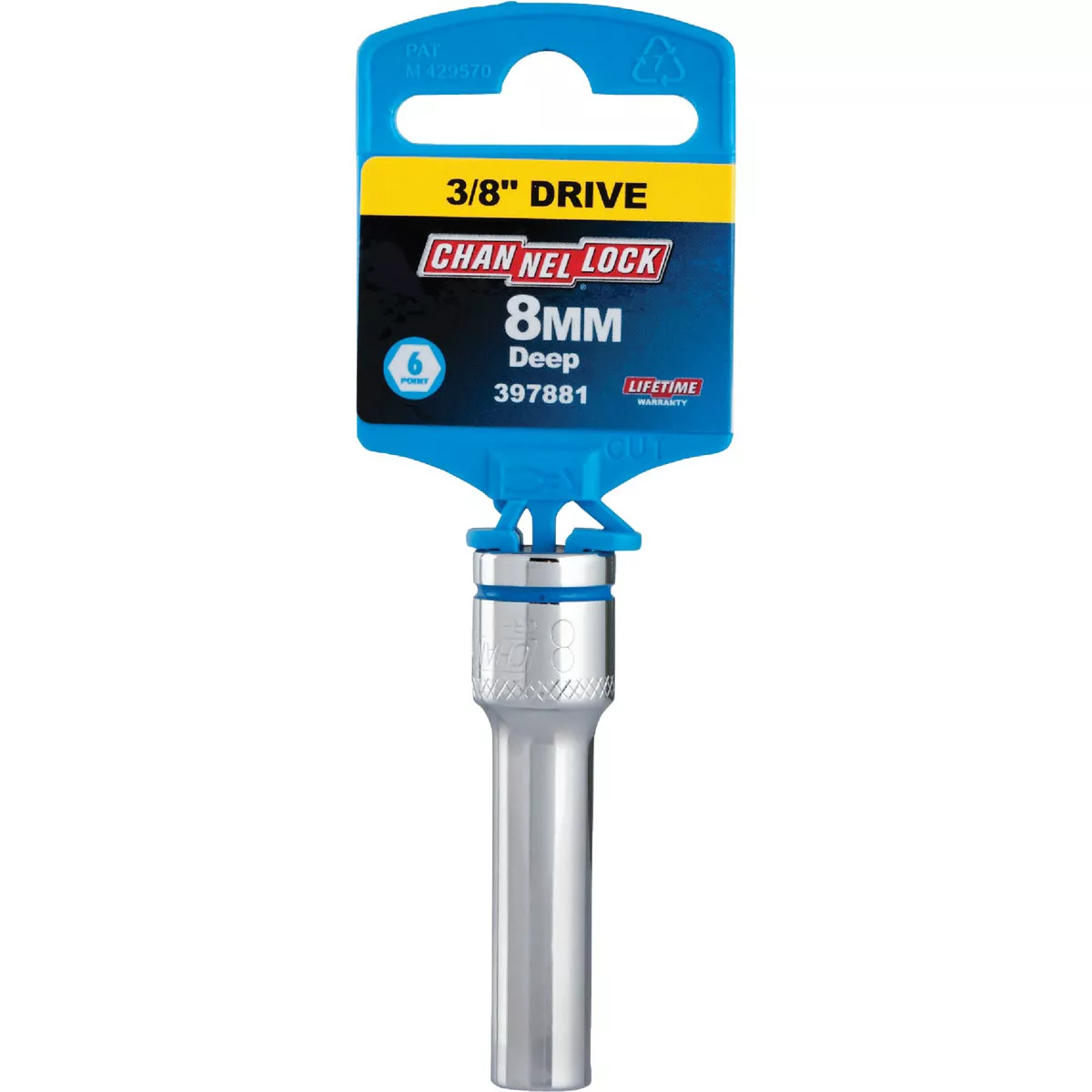 Channellock 3/8 In. Drive 8 mm 6-Point Deep Metric Socket - photo 2