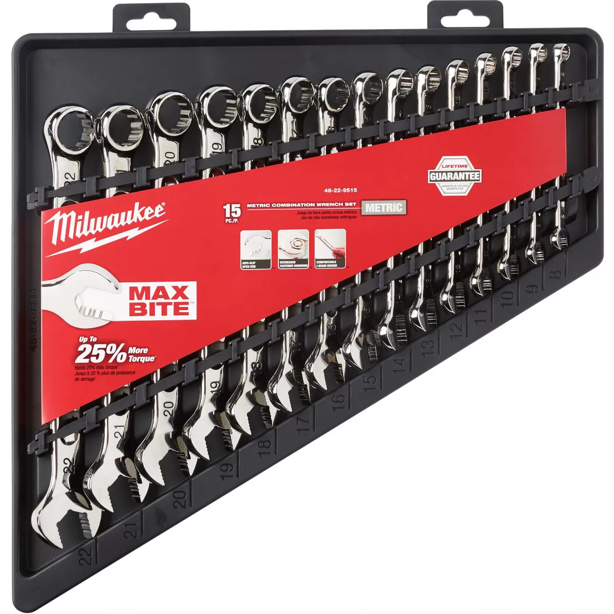 Milwaukee Metric 12-Point Combination Wrench Set (15-Piece) - photo 2