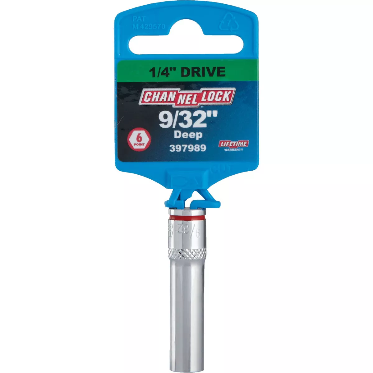Channellock 1/4 In. Drive 9/32 In. 6-Point Deep Standard Socket - photo 2