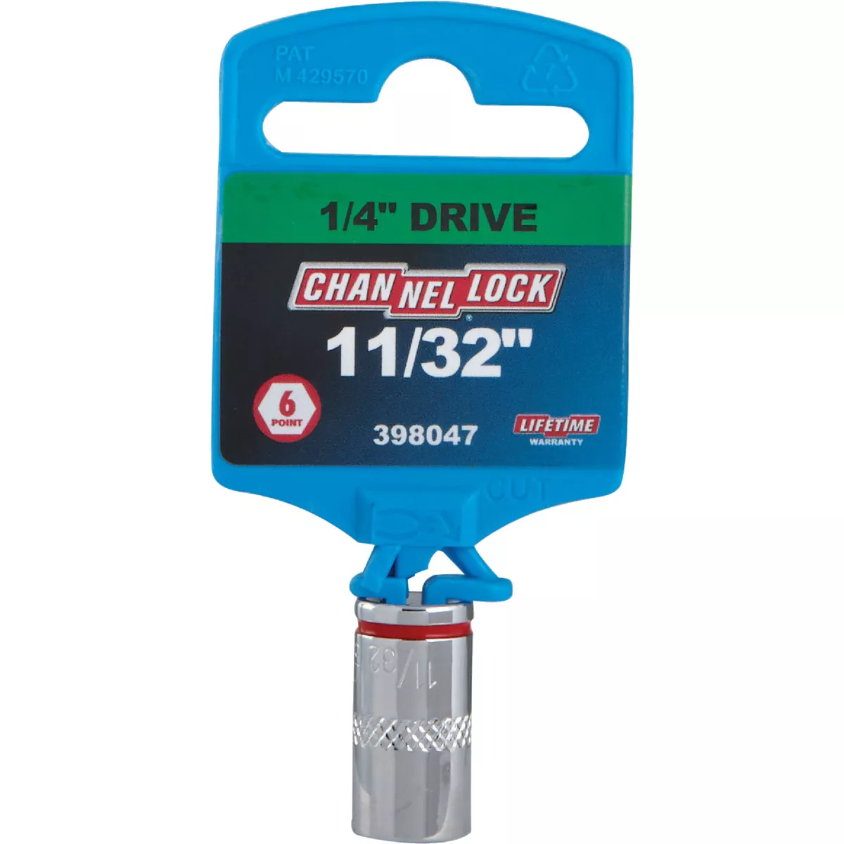 Channellock 1/4 In. Drive 11/32 In. 6-Point Shallow Standard Socket - photo 2