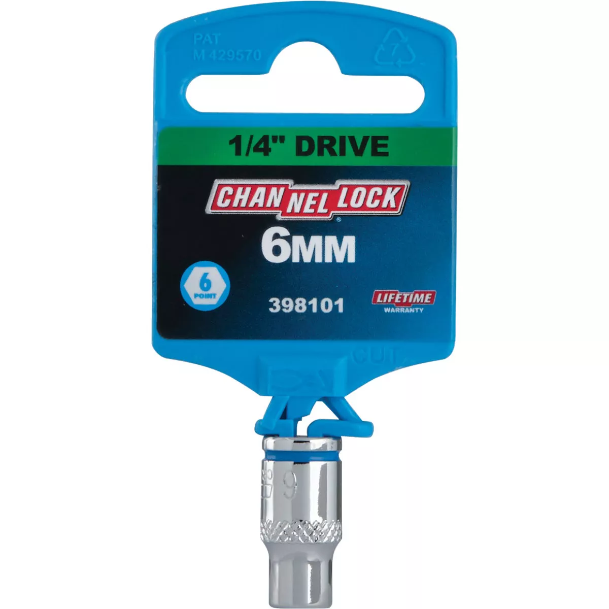 Channellock 1/4 In. Drive 6 mm 6-Point Shallow Metric Socket - photo 2
