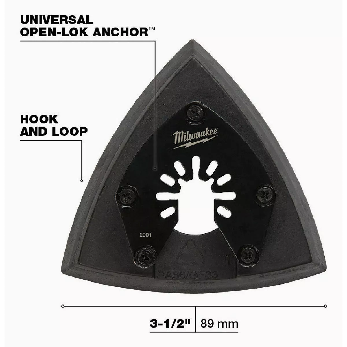 Milwaukee OPEN-LOK 3-1/2 In. Triangle Sanding Pad - photo 4