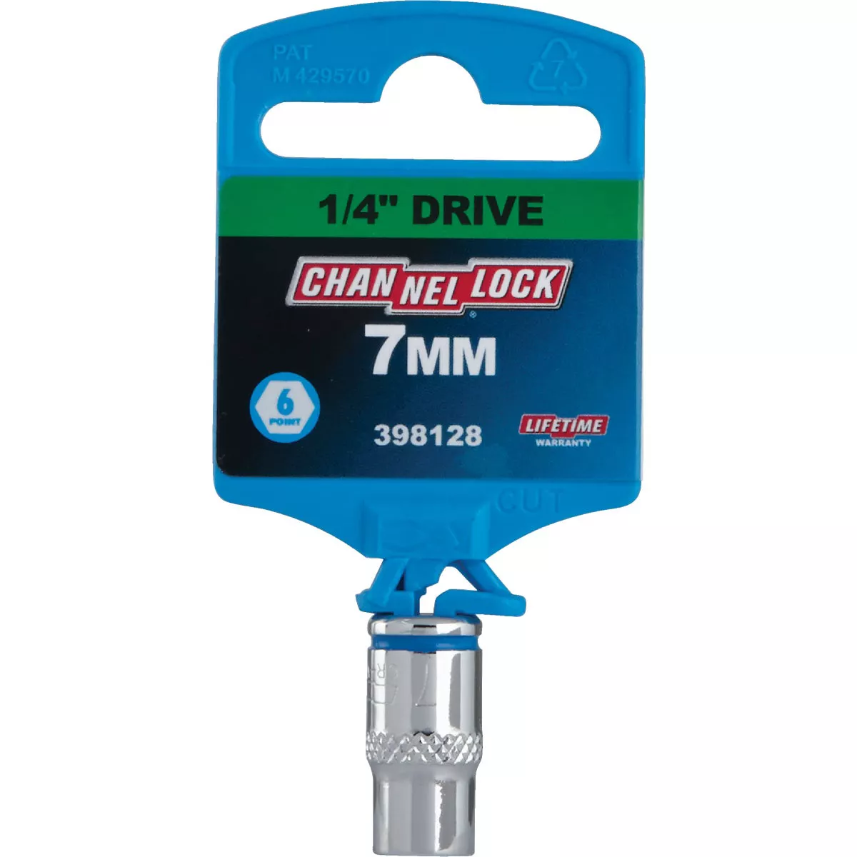 Channellock 1/4 In. Drive 7 mm 6-Point Shallow Metric Socket - photo 2
