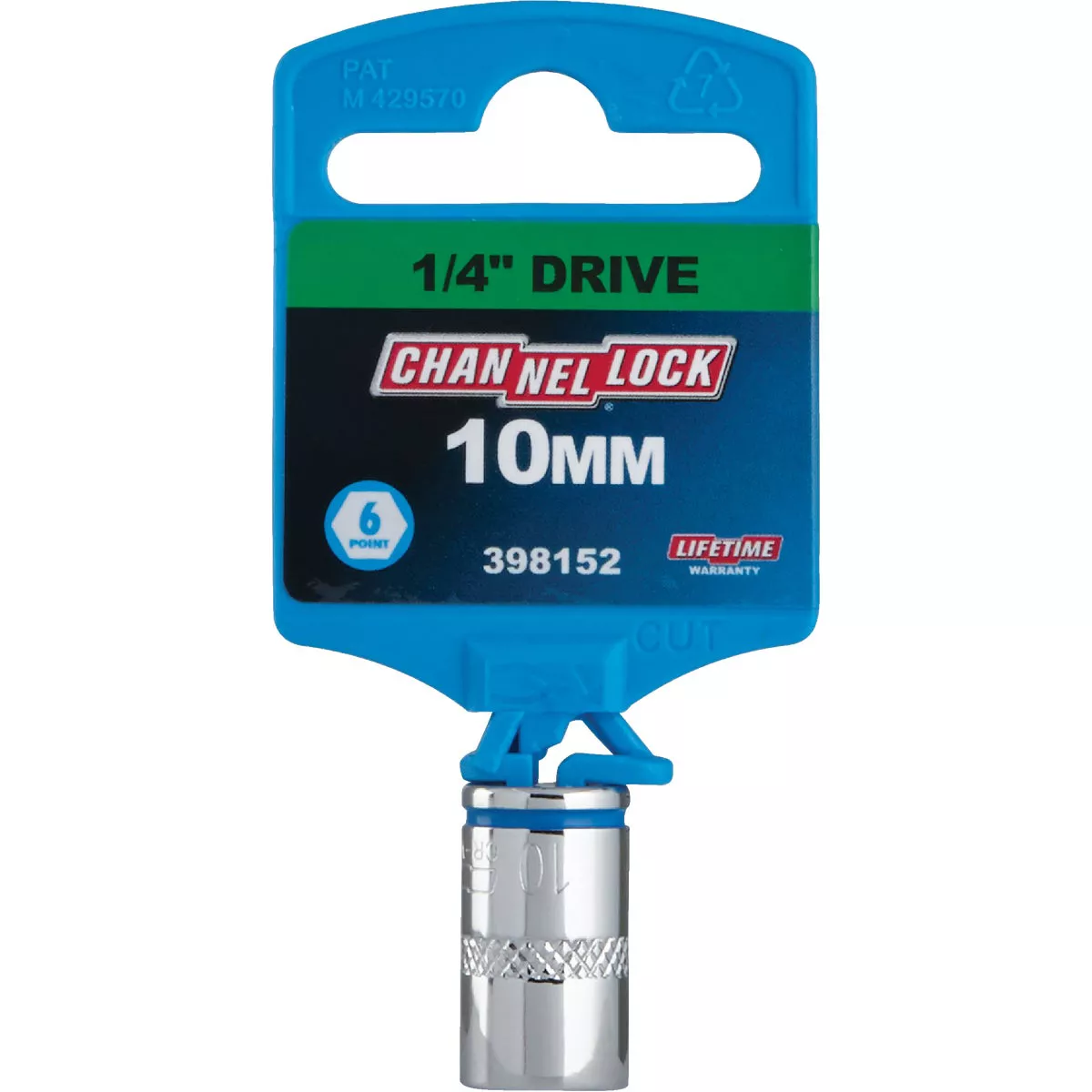 Channellock 1/4 In. Drive 10 mm 6-Point Shallow Metric Socket - photo 2