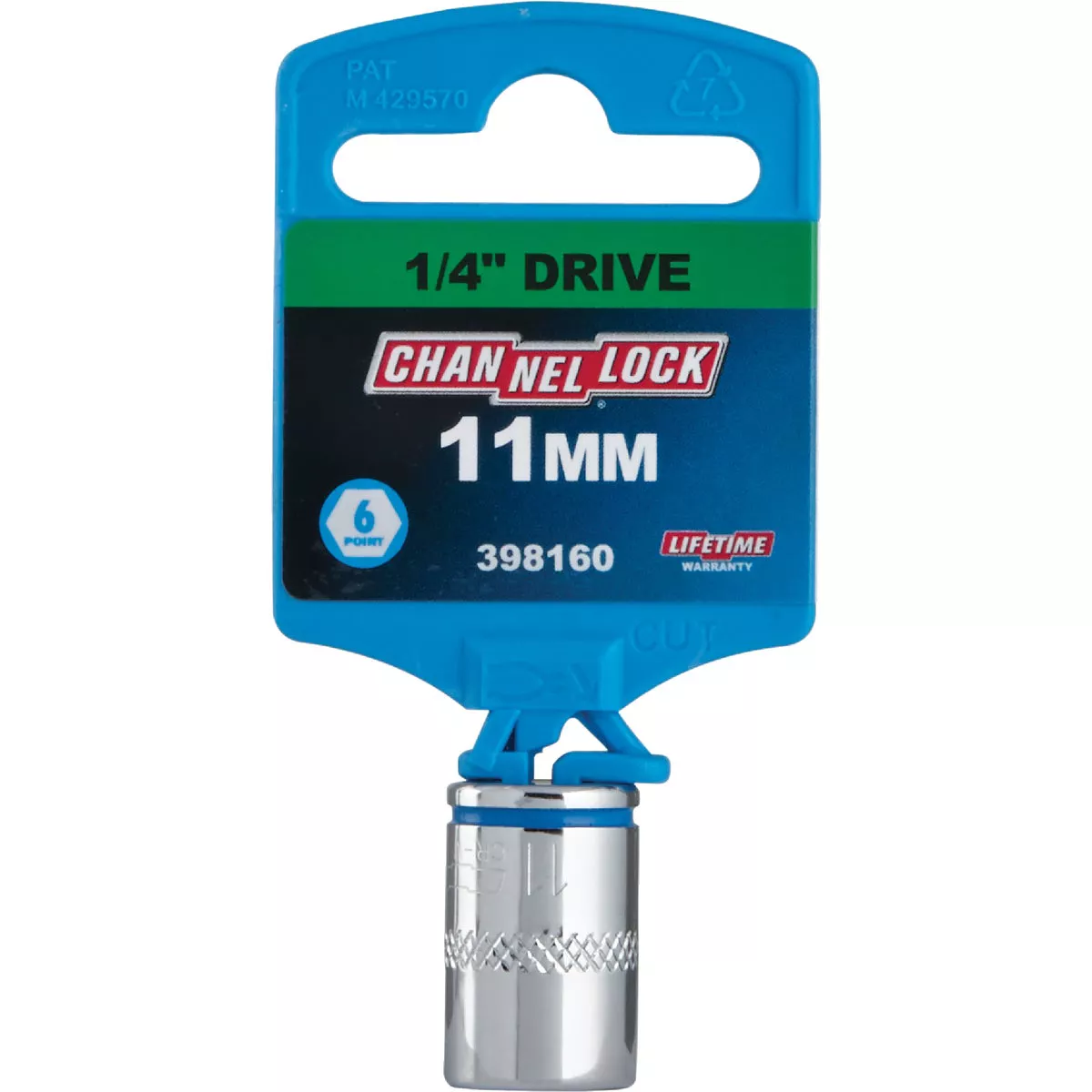Channellock 1/4 In. Drive 11 mm 6-Point Shallow Metric Socket - photo 2