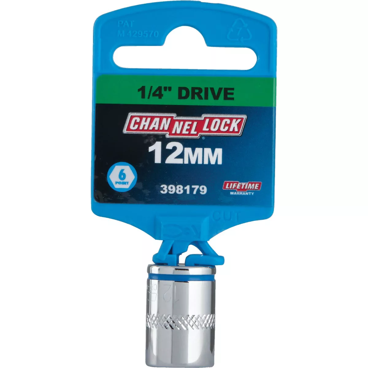 Channellock 1/4 In. Drive 12 mm 6-Point Shallow Metric Socket - photo 2