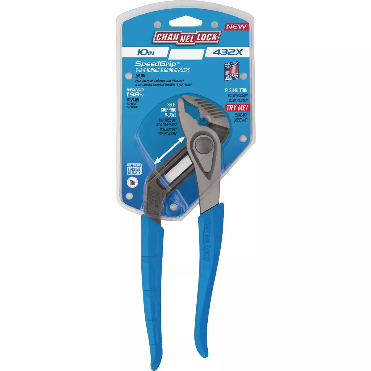 Channellock SpeedGrip 10 In. V-Jaw Tongue & Groove Pliers | Do it Best