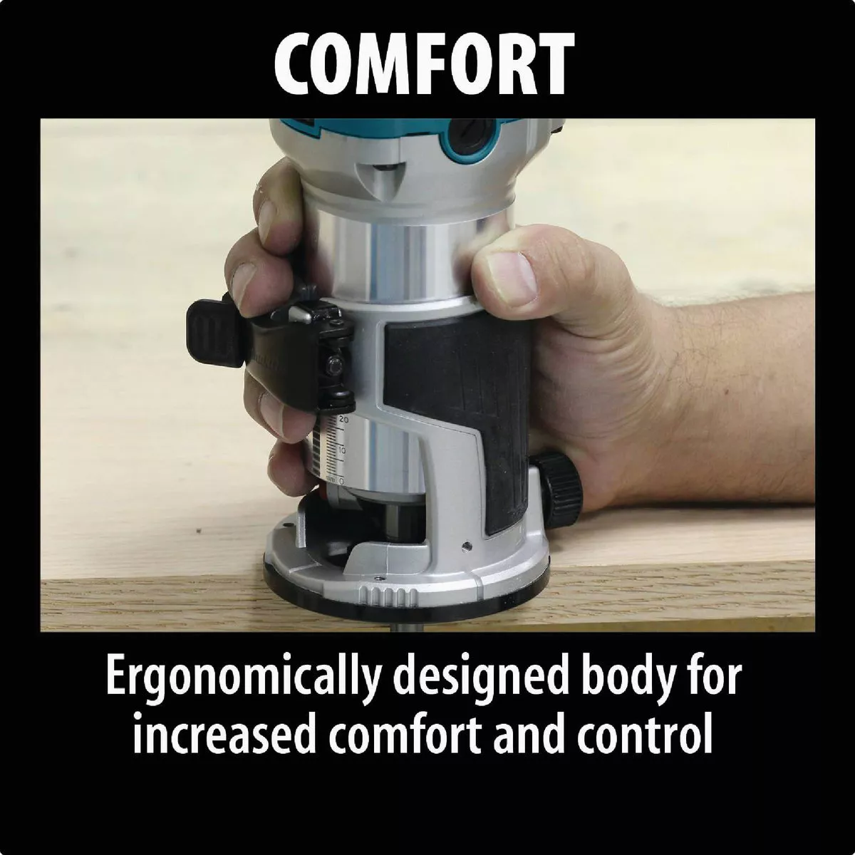 Makita 6.5-Amp 1.25 HP Variable Speed Compact Router Kit - photo 3