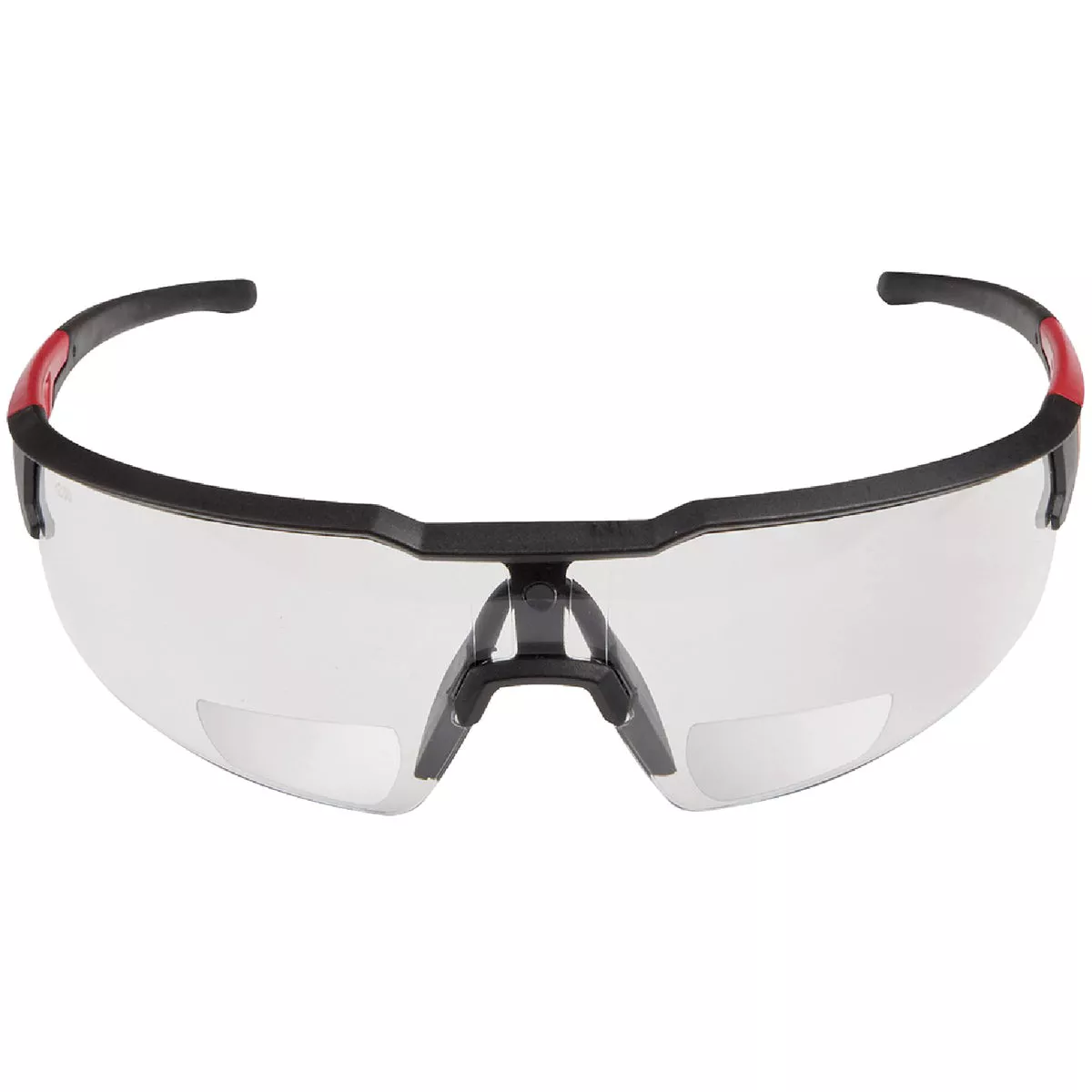 Milwaukee Red & Black Frame Safety Glasses with +2.00 Magnified Clear Anti-Scratch Lenses - photo 3
