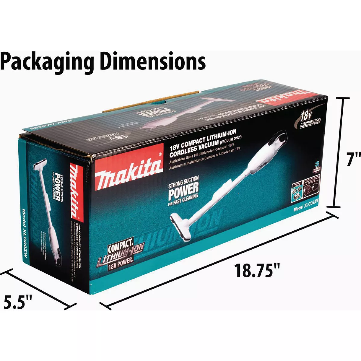 Makita 18V LXT Cordless Bagless Compact Stick Vacuum Cleaner, White (Tool Only) - photo 5