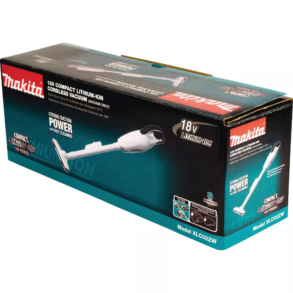 Makita 18V LXT Cordless Bagless Compact Stick Vacuum Cleaner, White (Tool Only) - photo 3