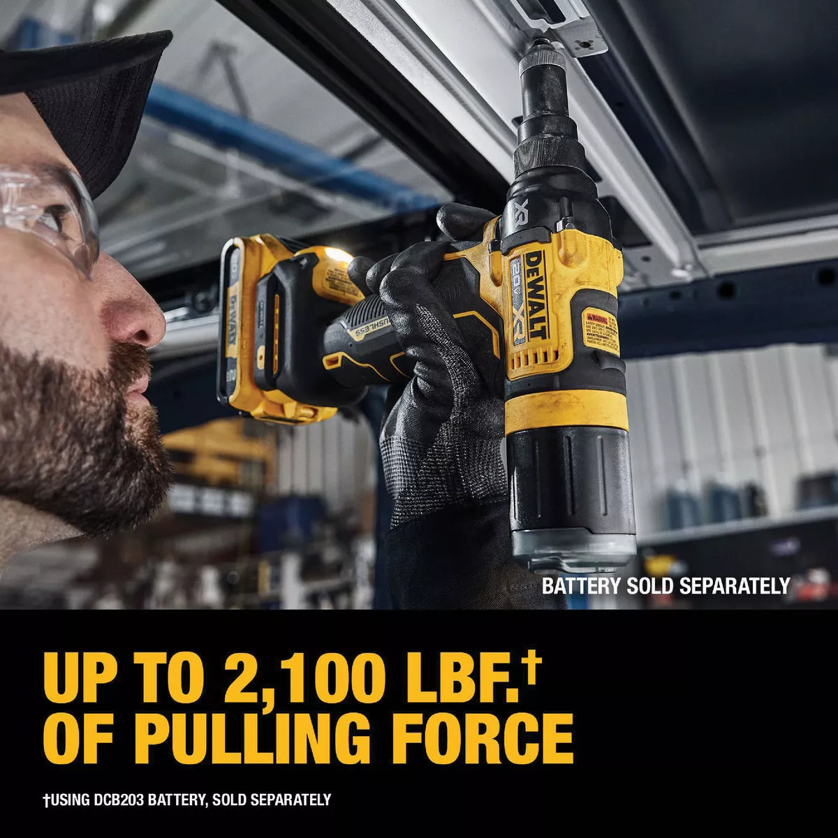 DEWALT 20V MAX XR Brushless 3/16 In. Cordless Rivet Tool (Tool Only) - photo 4