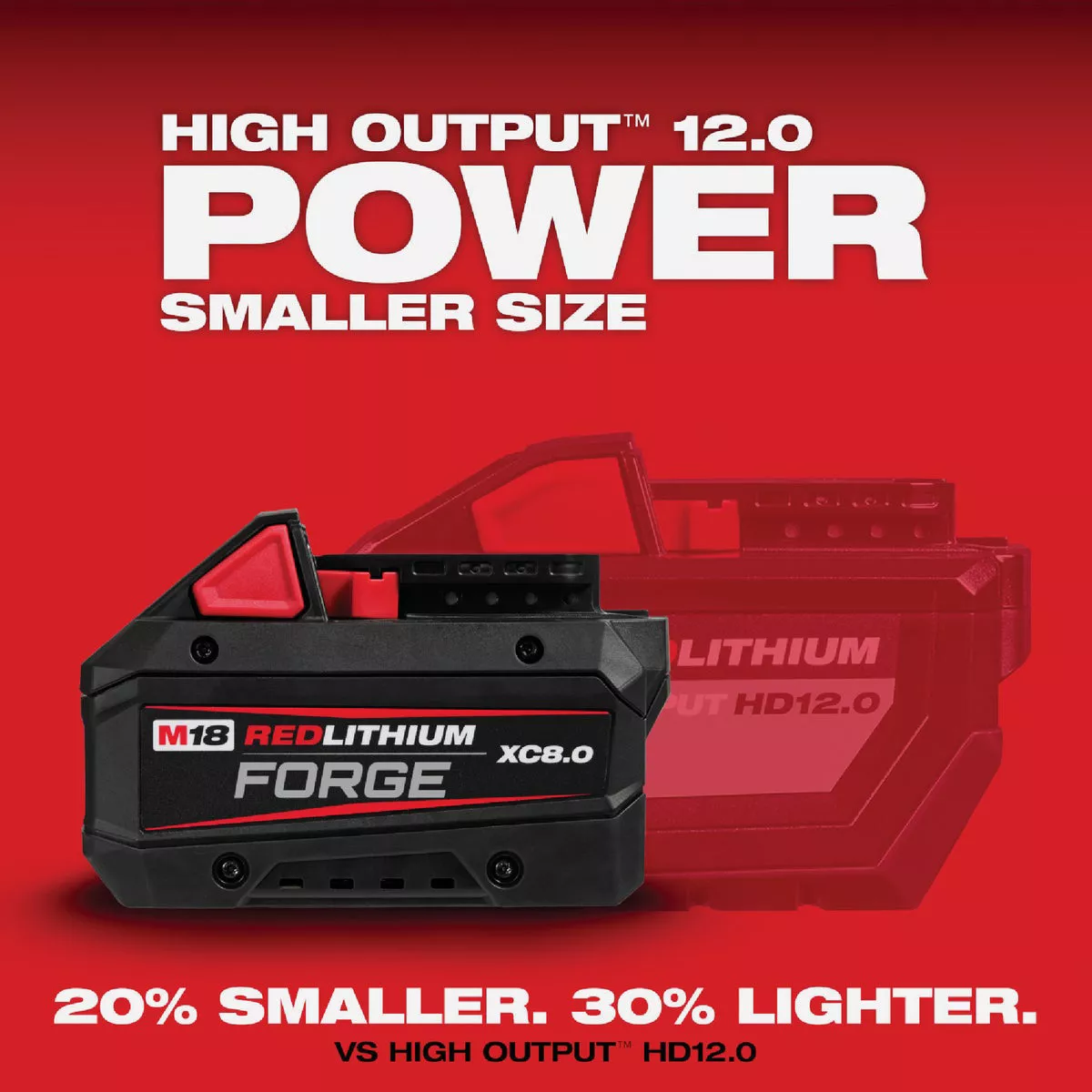 Milwaukee M18 REDLITHIUM FORGE Lithium-Ion High Output XC 8.0 Ah Battery Pack & Charger Starter Kit - photo 7