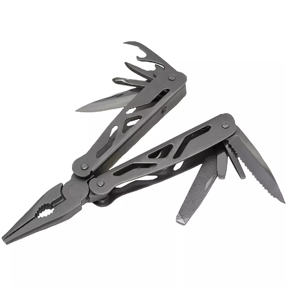 Grip On Tools 12-In-1 Stainless Steel Multi-Tool