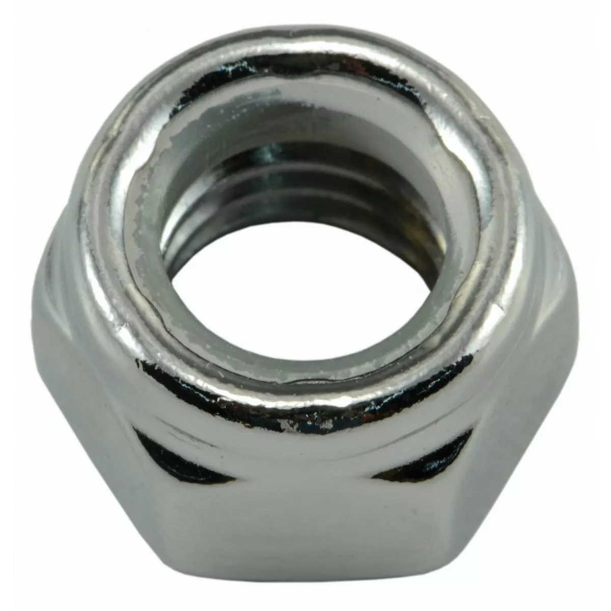 Midwest Fastener 7/16 In.-14 Chrome Plated Steel Coarse Thread Nylon Insert Lock Nuts (10 Ct.)
