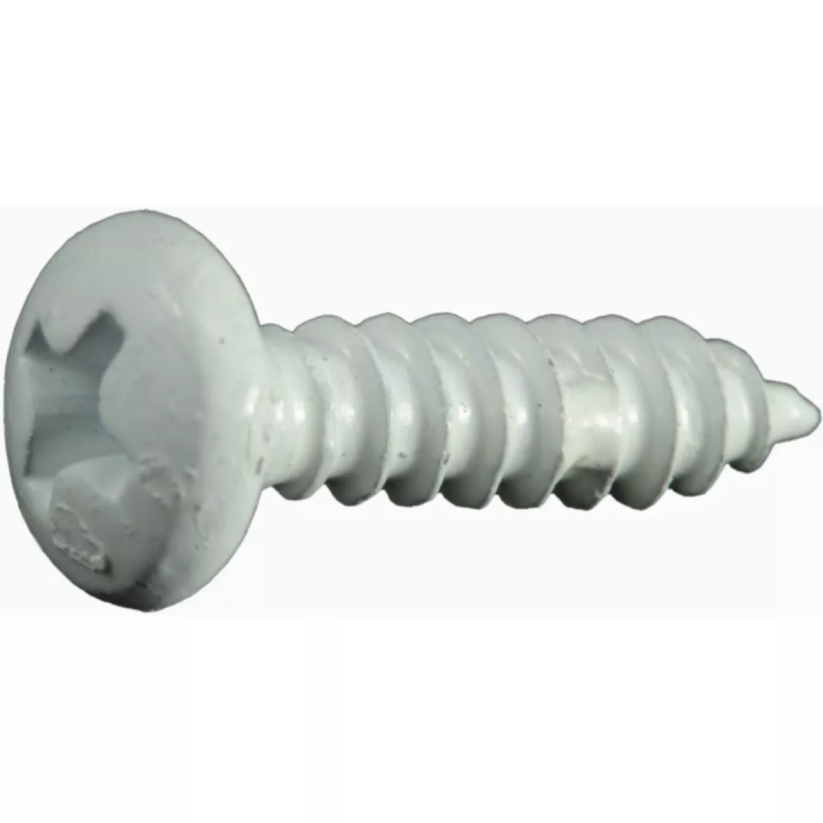 Midwest Fastener #8 x 5/8 In. White Steel Phillips Pan Head Sheet Metal Screws (40 Ct.)
