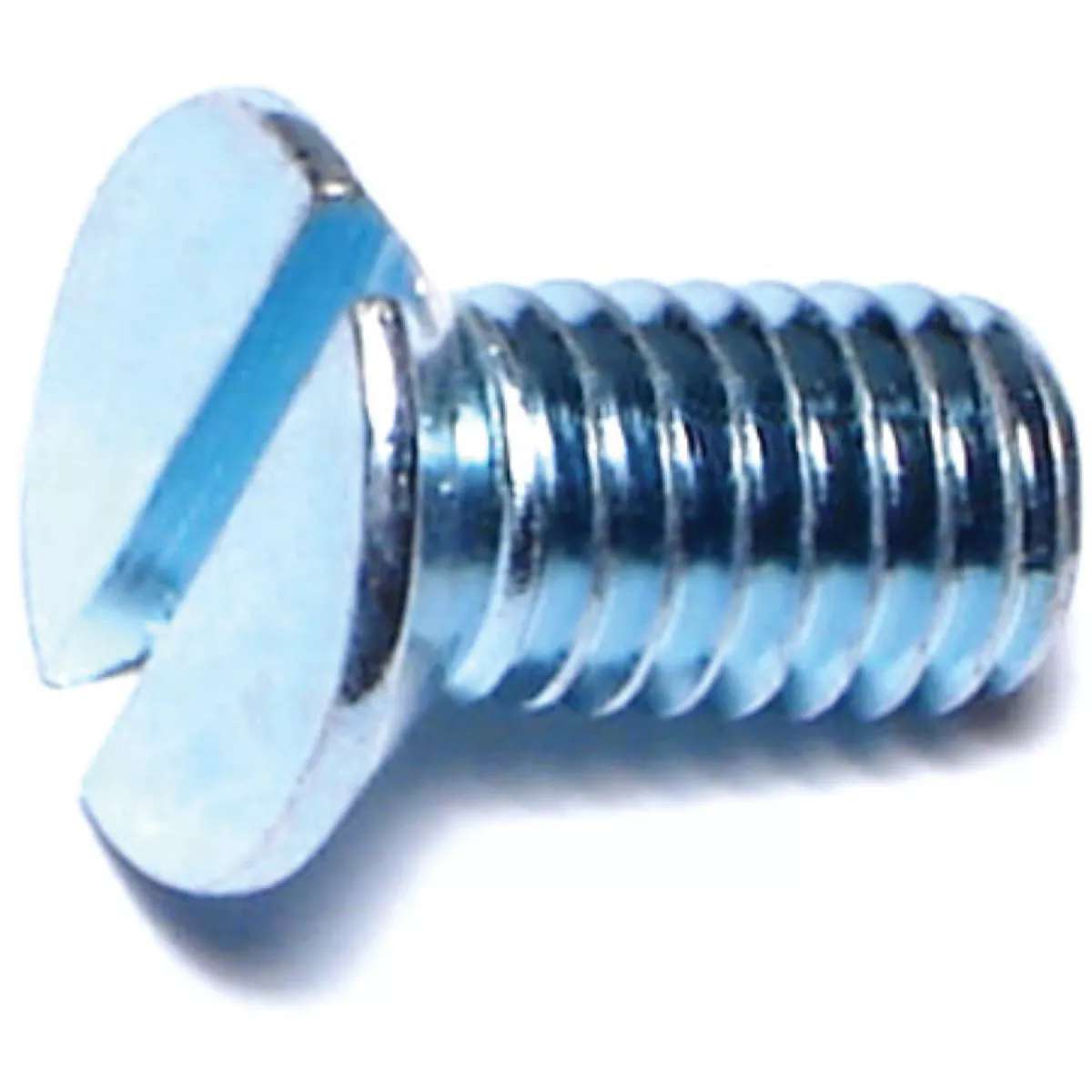Midwest Fastener 6mm-1.0 x 12mm Zinc Plated Class 4.8 Steel Coarse Thread Slotted Flat Head Machine Screws (10 Ct.)