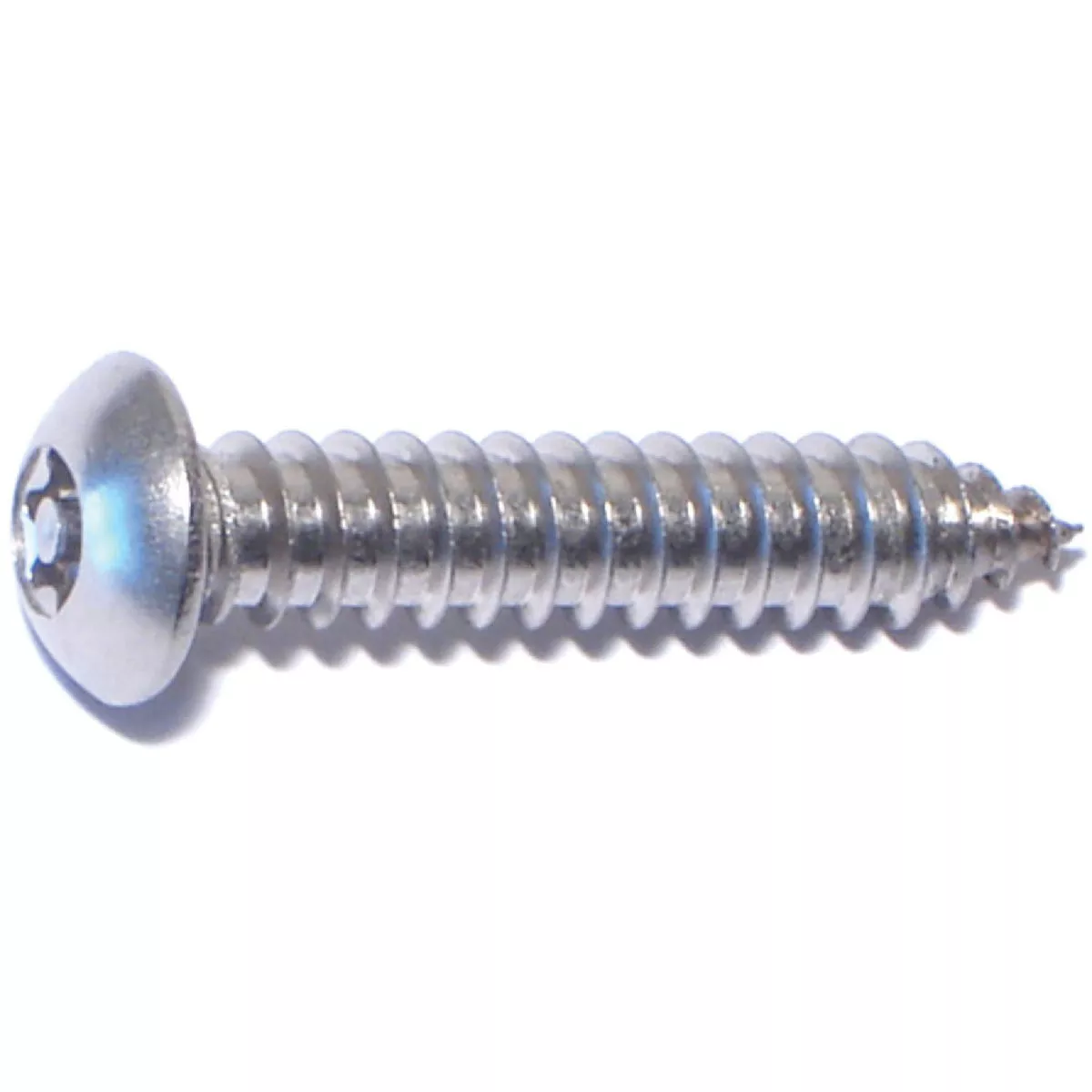 Midwest Fastener #14 x 1-1/4 In. 18-8 Stainless Steel Security Star Drive Button Head Sheet Metal Screws (6 Ct.)-
