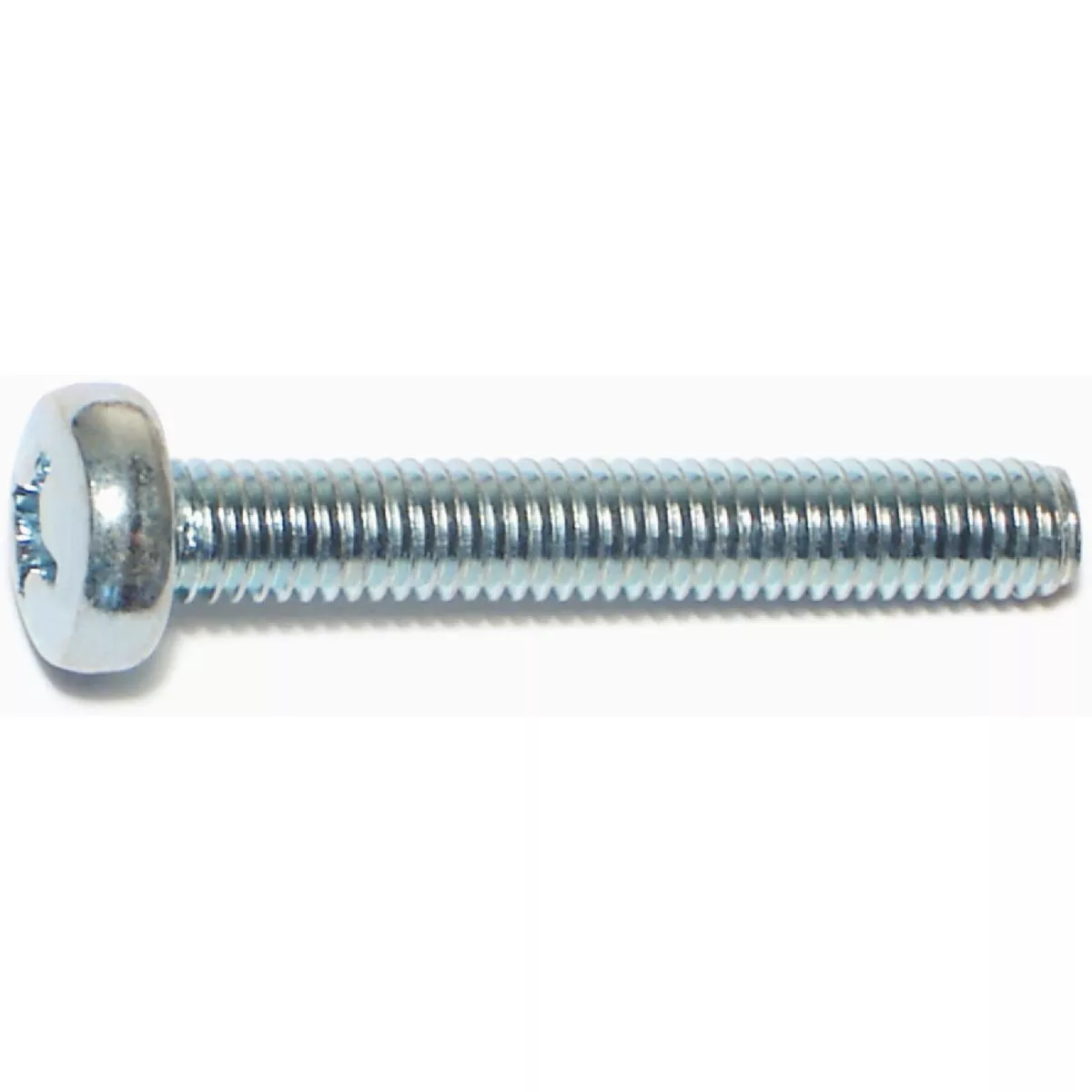Midwest Fastener 6mm-1.0 x 40mm Zinc Plated Class 4.8 Steel Coarse Thread Phillips Pan Head Machine Screws