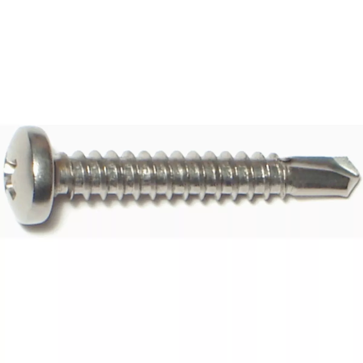 Midwest Fastener #10-16 x 1-1/4 In. 410 Stainless Steel Phillips Pan Head Self-Drilling Screws (1 Ct.)