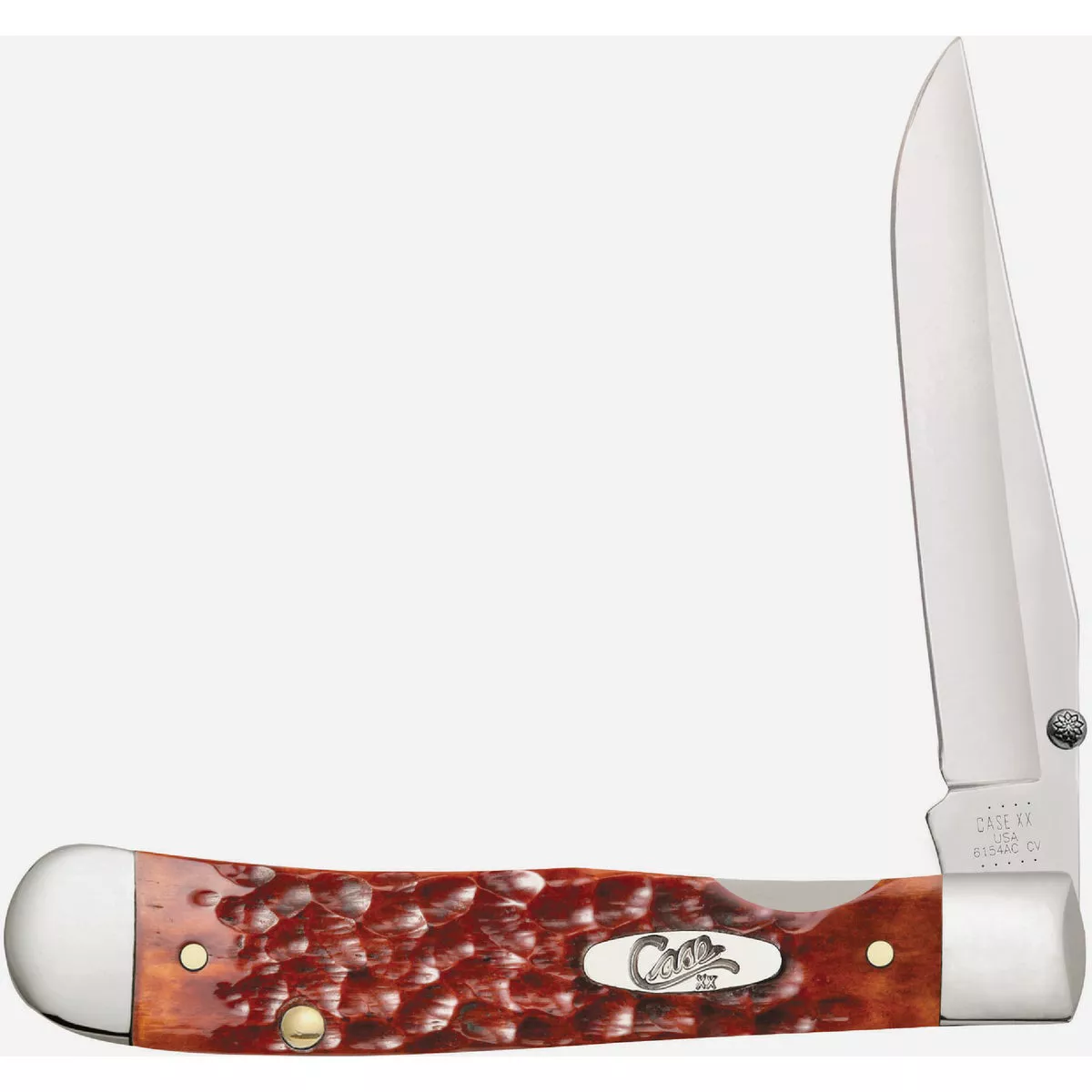 Case 3.25 In. Kickstart Chestnut Bone Standard Jig TrapperLock Pocket Knife