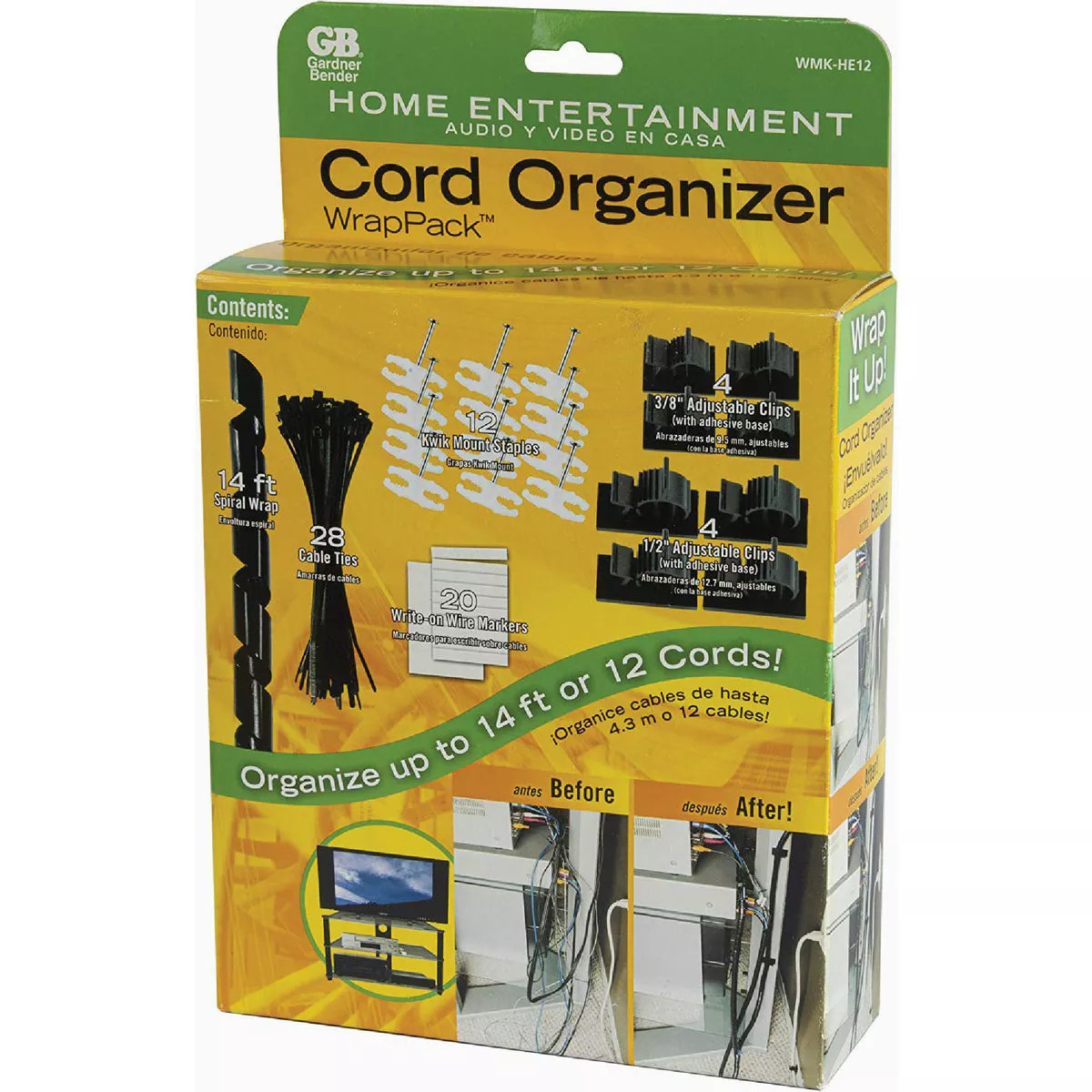 Gardner Bender Cord Organizer Wrap Pack