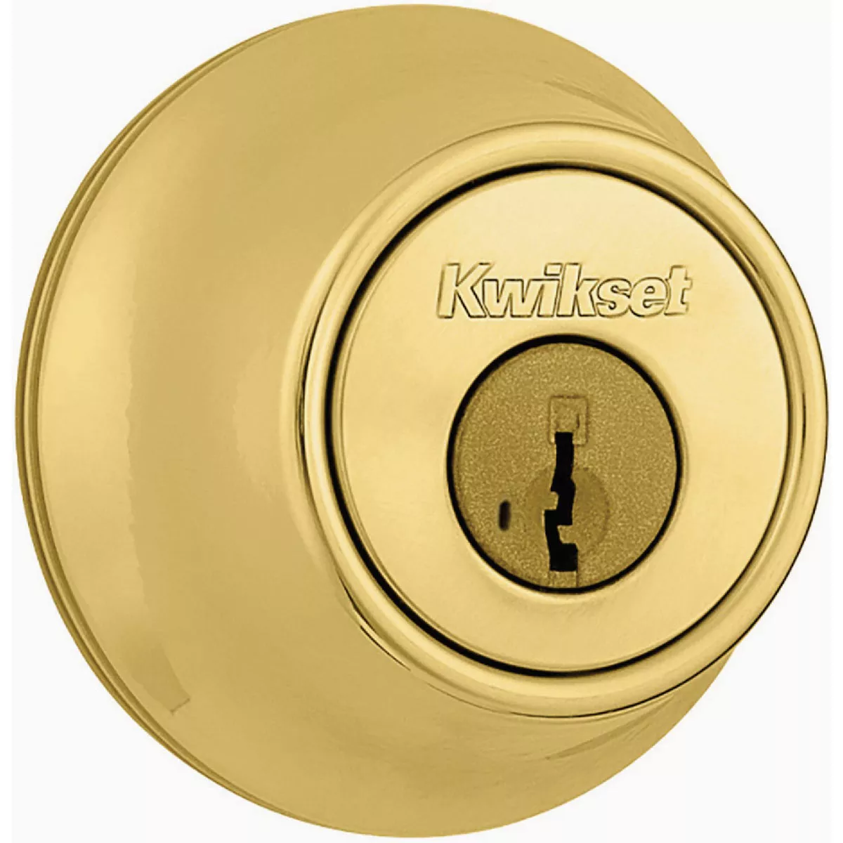 Kwikset Single Cylinder Deadbolt SmartKey - Polished Brass