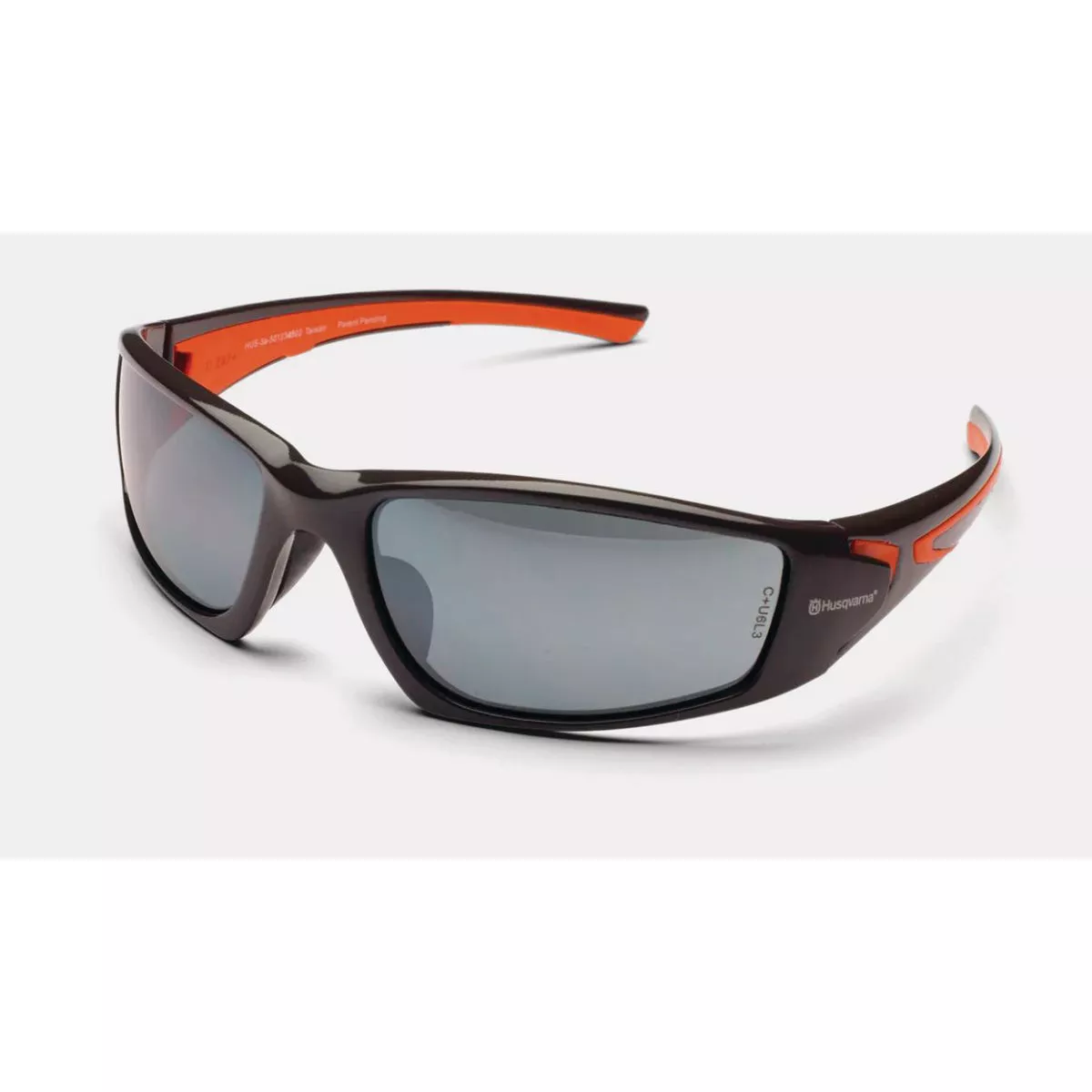 Husqvarna Legacy Orange/Black Safety Glasses with Silver/Mirror Lenses-