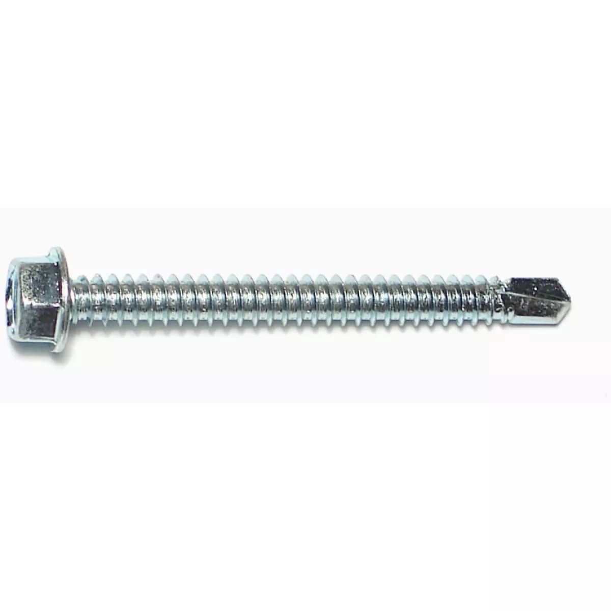 Midwest Fastener #14-14 x 2-1/2 In. Zinc Plated Steel Hex Washer Head Self-Drilling Screws (100 Ct.)