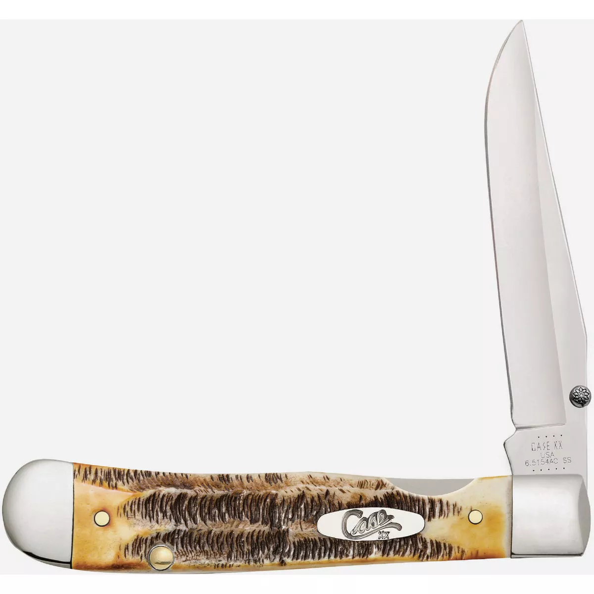Case 3.25 In. Kickstart 6.5 BoneStag TrapperLock Pocket Knife
