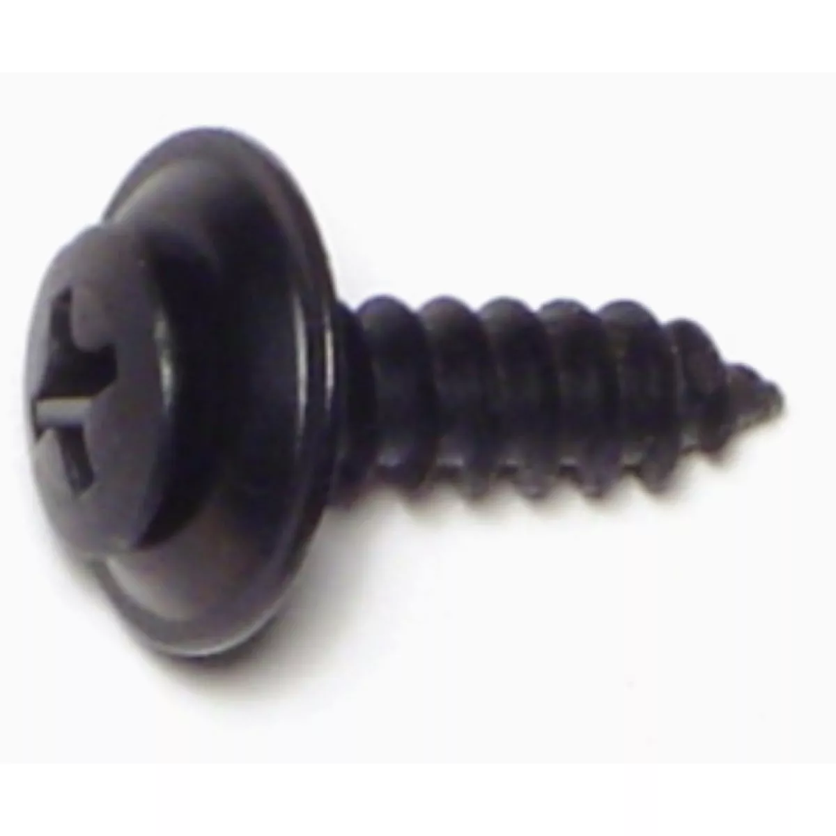 Midwest Fastener #10 x 3/4 In. Black Phosphate Steel Phillips Oval Trim Washer Head Sheet Metal Screws (15 Ct.)