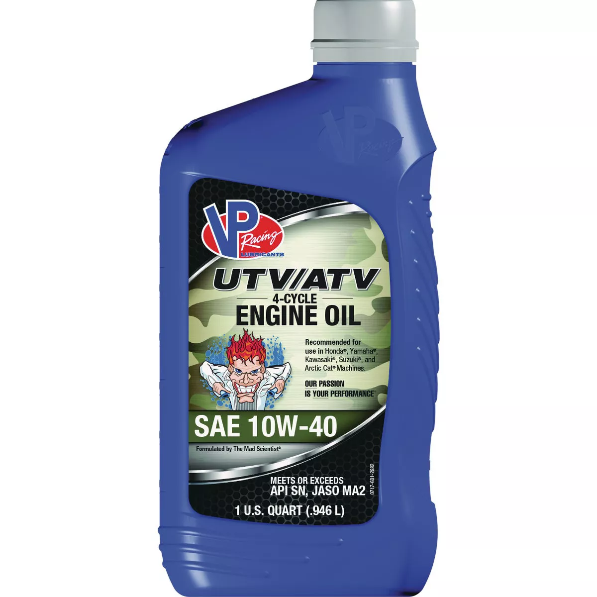 VP Racing Fuels 1 Qt. Hi-Performance ATV-UTV Oil 10W-40