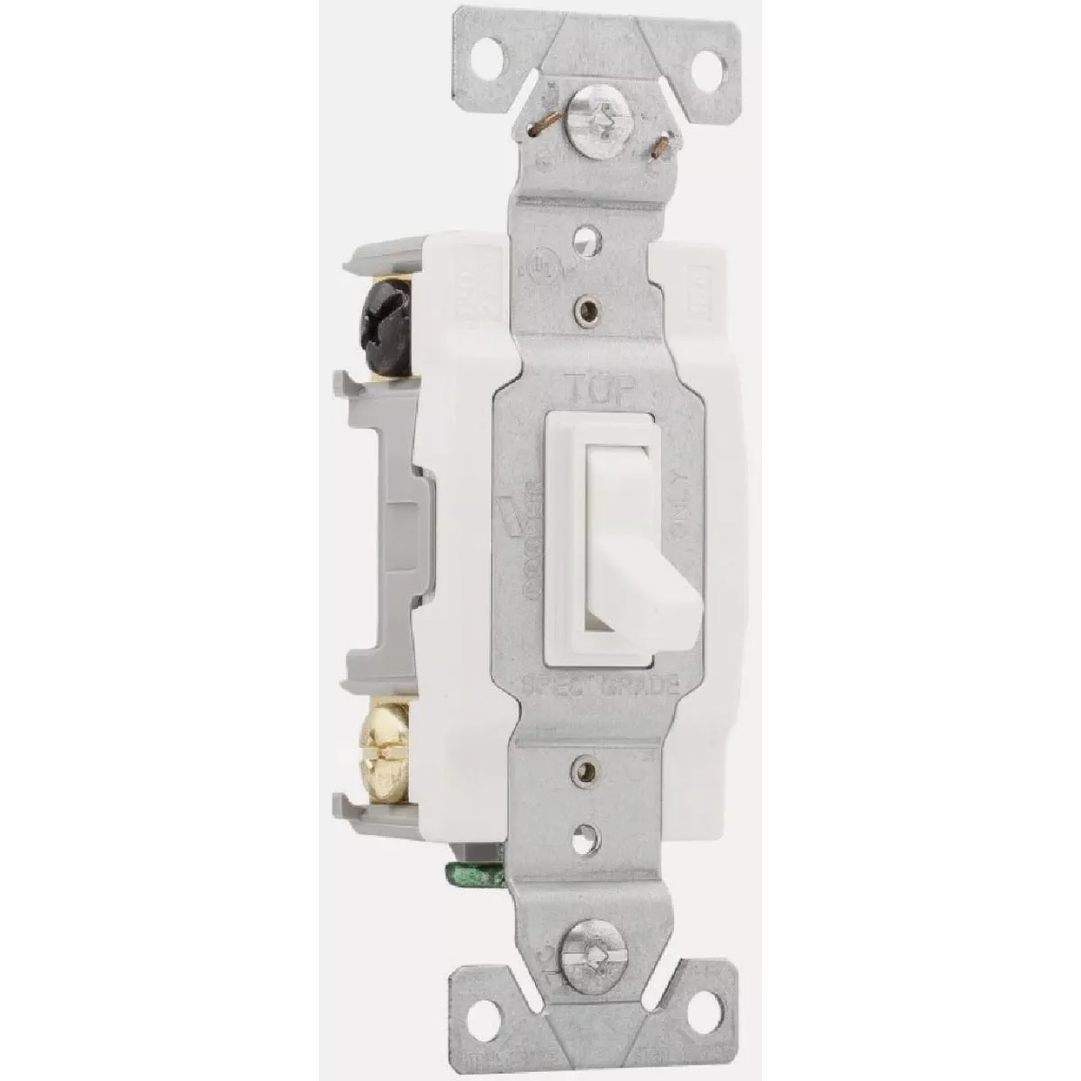 Eaton Residential Grade 15A White Illuminated 4-Way Toggle Switch