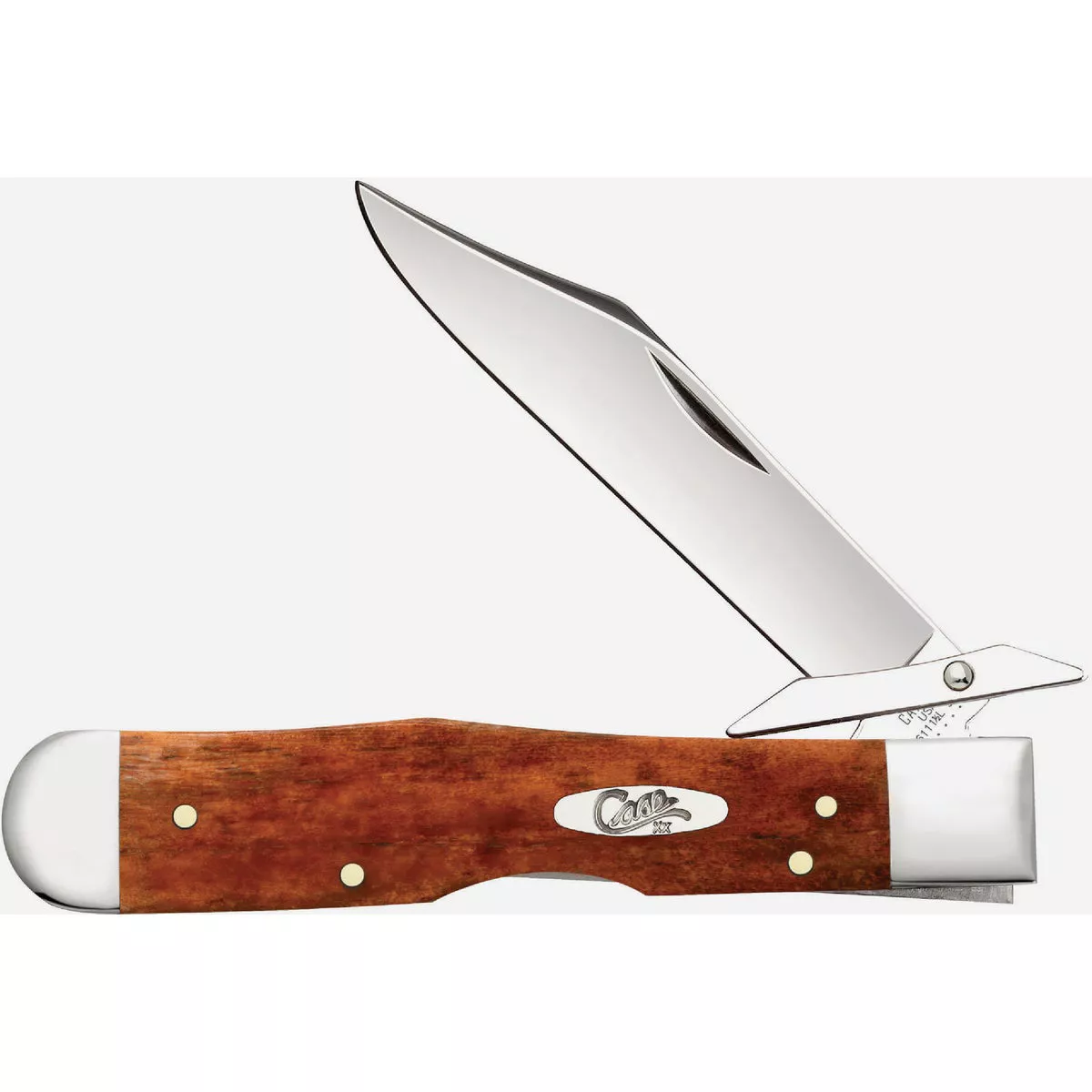 Case 3.2 In. Chestnut Bone Smooth Cheetah Pocket Knife-