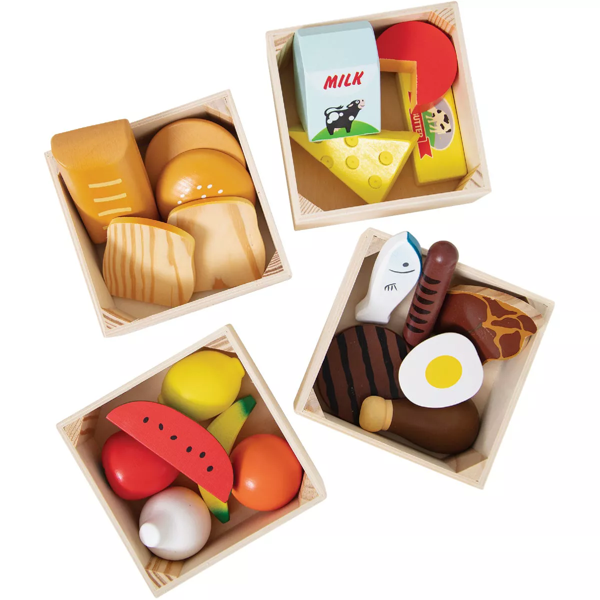 Melissa & Doug Wood Food Groups Set