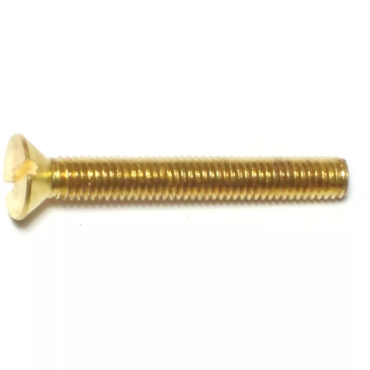 Midwest Fastener #10-32 x 1-1/2 In. Brass Fine Thread Slotted Flat Head Machine Screws (10 Ct.)