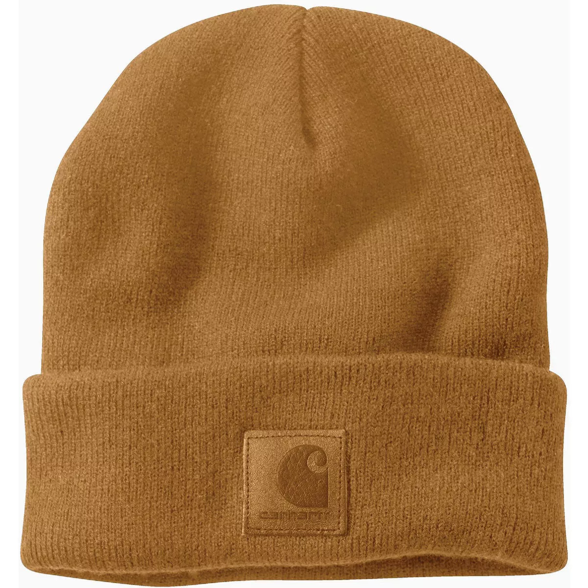 Carhartt Men's Brown Rib Knit Watch Beanie