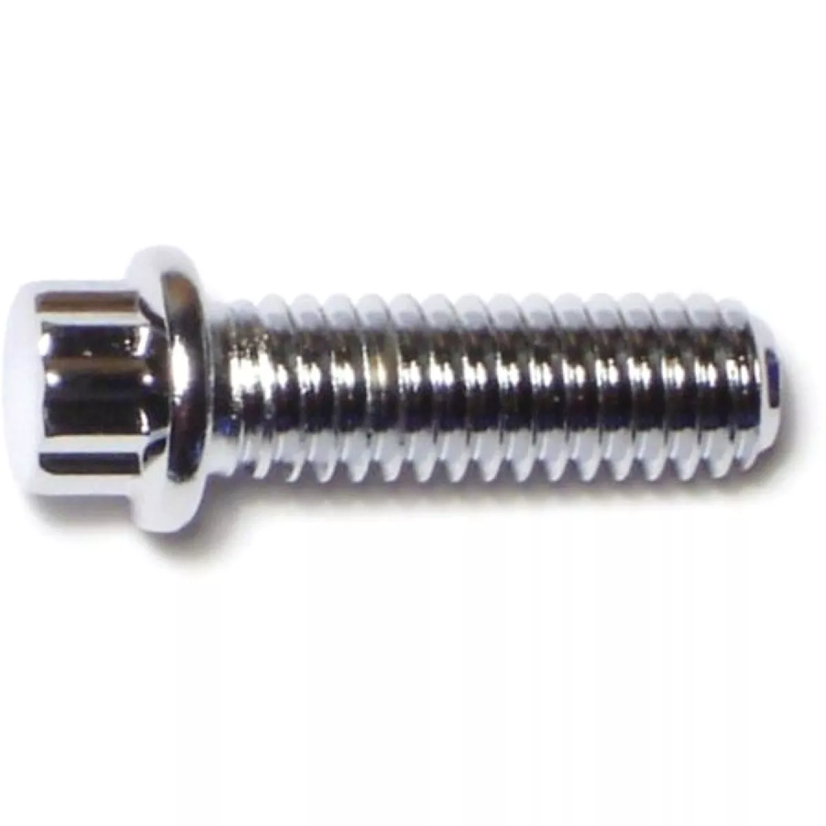 Midwest Fastener 5/16 In.-18 x 1 In. Chrome Plated Steel Coarse Thread Flange Head 12-Point Cap Screws
