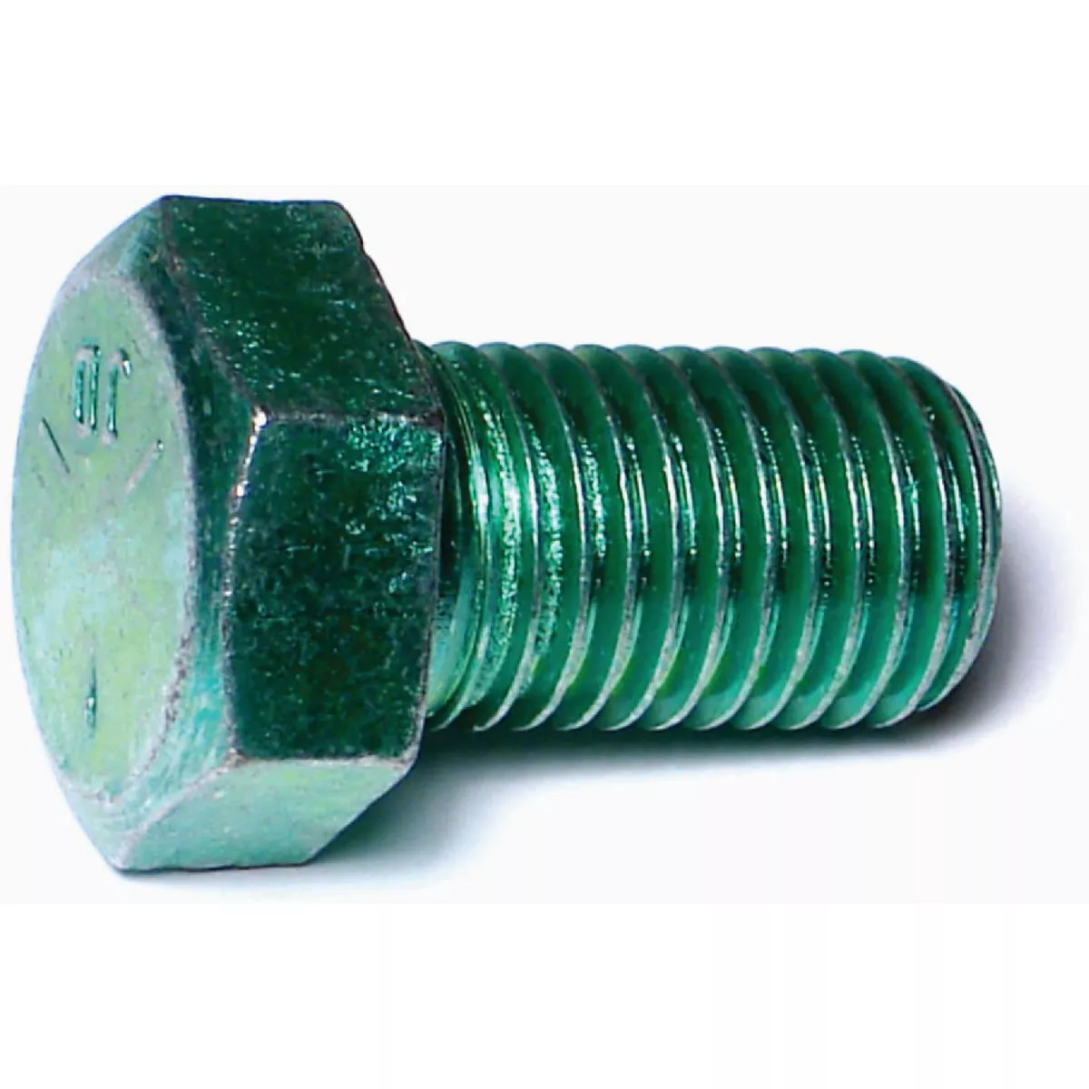 Midwest Fastener 7/8 In.-9 x 1-1/2 In. Green Rinsed Zinc Plated Grade 5 Steel Coarse Thread Hex Cap Screws-