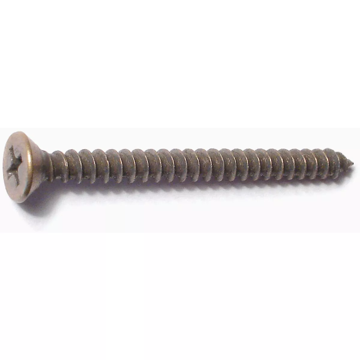 Midwest Fastener #9 x 2 In. Antique Brass Plated Steel Phillips Flat Head Hinge Screws