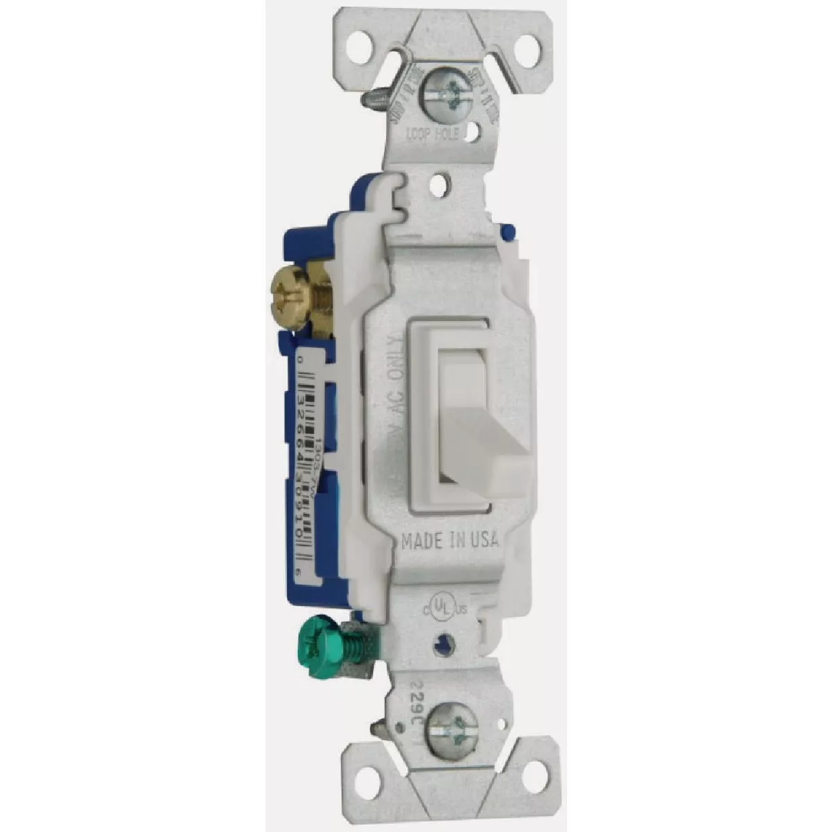 Eaton Toggle White 15A 3-Way Switch